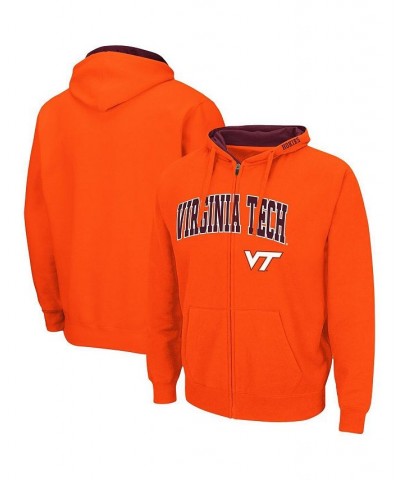 Men's Orange Virginia Tech Hokies Arch & Logo 3.0 Full-Zip Hoodie $33.59 Sweatshirt