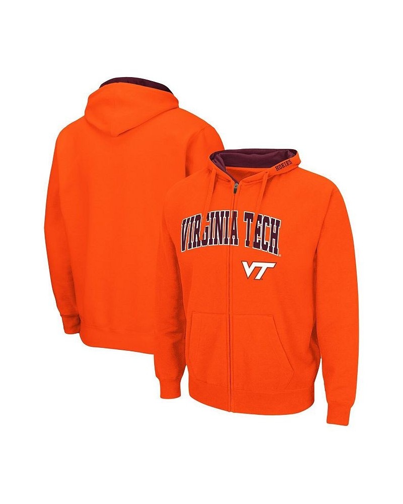 Men's Orange Virginia Tech Hokies Arch & Logo 3.0 Full-Zip Hoodie $33.59 Sweatshirt