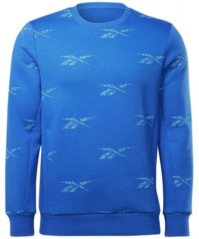 Men's Logo Crewneck Sweatshirt Blue $35.00 Sweatshirt