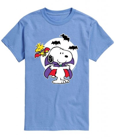 Men's Peanuts Snoopy Vampire T-shirt Blue $16.10 T-Shirts