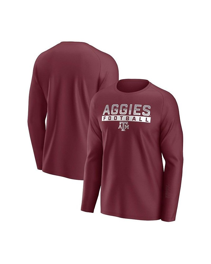 Men's Branded Maroon Texas A&M Aggies Weekend Favorite Raglan Long Sleeve T-shirt $22.05 T-Shirts