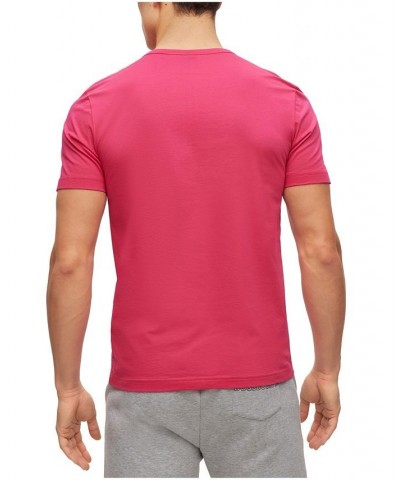 BOSS Men's Regular-Fit Logo Cotton T-shirt Pink $32.64 T-Shirts