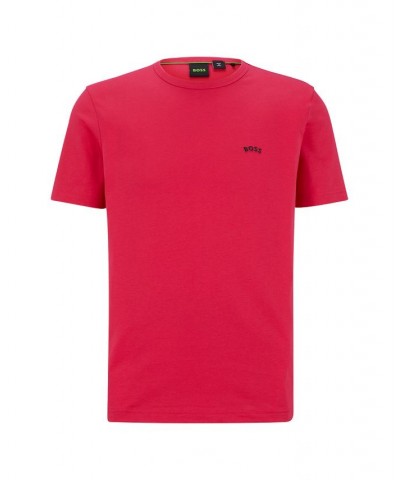 BOSS Men's Regular-Fit Logo Cotton T-shirt Pink $32.64 T-Shirts