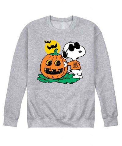 Men's Peanuts Joe Cool Fleece T-shirt Gray $26.40 T-Shirts