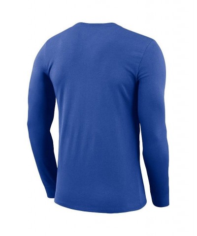 Men's Royal Kentucky Wildcats Basketball Drop Legend Long Sleeve Performance T-shirt $25.30 T-Shirts