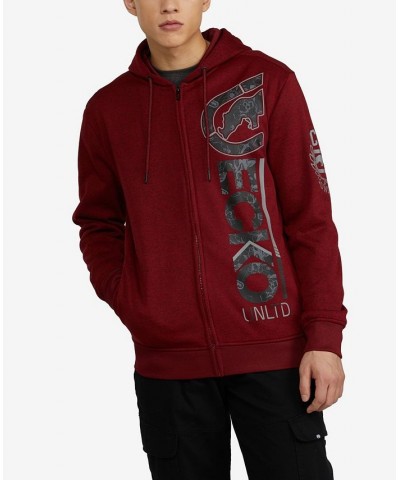 Men's Full Bloom Hoodie Red $32.64 Sweatshirt