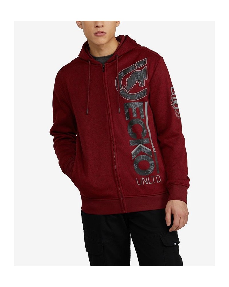 Men's Full Bloom Hoodie Red $32.64 Sweatshirt