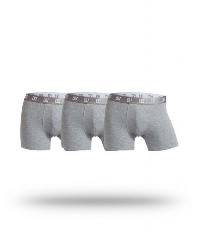 Cristiano Ronaldo Men's Trunk, 3 Pack Gray $28.09 Underwear