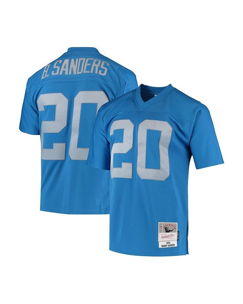 Men's Barry Sanders Blue Detroit Lions 1994 Legacy Replica Jersey $81.60 Jersey