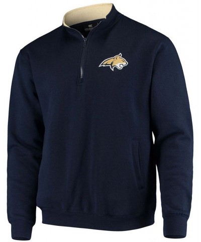 Men's Navy Montana State Bobcats Tortugas Logo Quarter-Zip Jacket $34.79 Sweatshirt