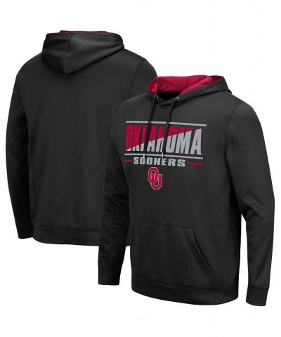 Men's Black Oklahoma Sooners Slash Stack 2.0 Pullover Hoodie $28.60 Sweatshirt