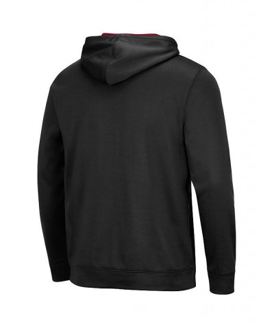 Men's Black Oklahoma Sooners Slash Stack 2.0 Pullover Hoodie $28.60 Sweatshirt