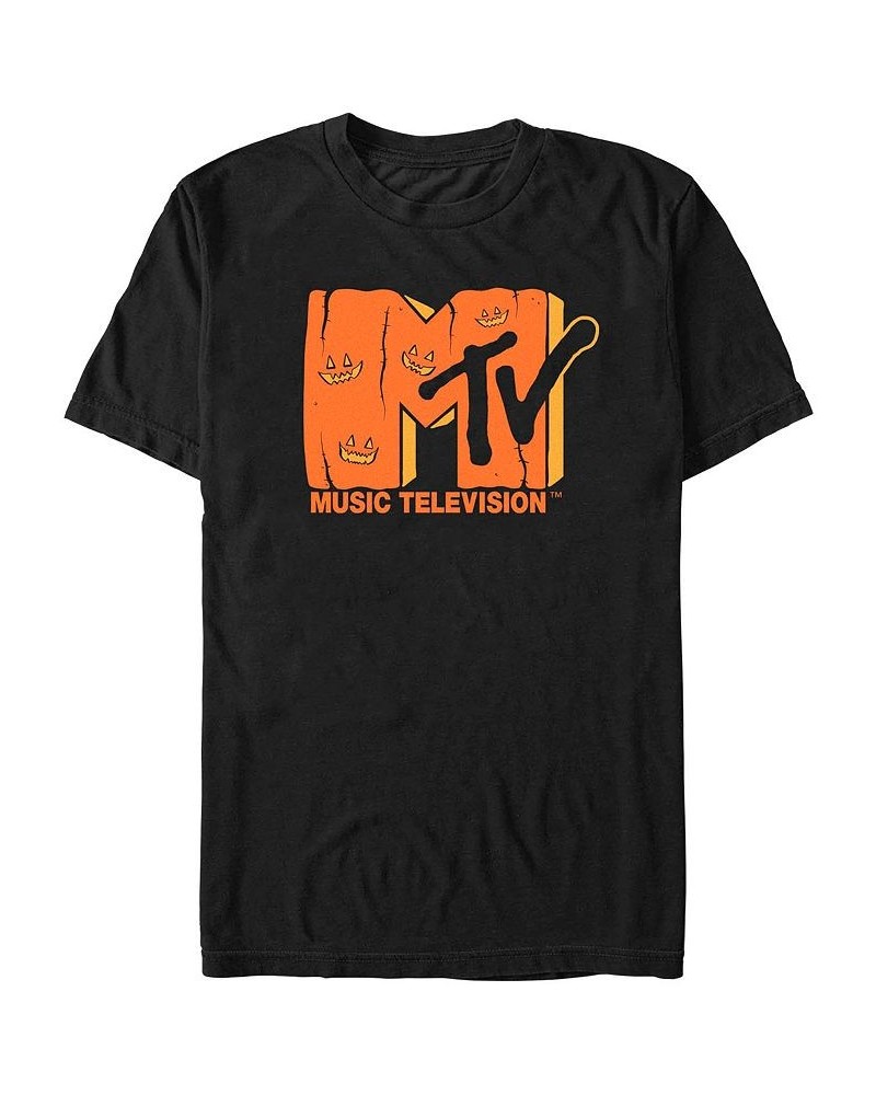 Men's MTV Jack Logo Short Sleeves T-shirt Black $19.24 T-Shirts