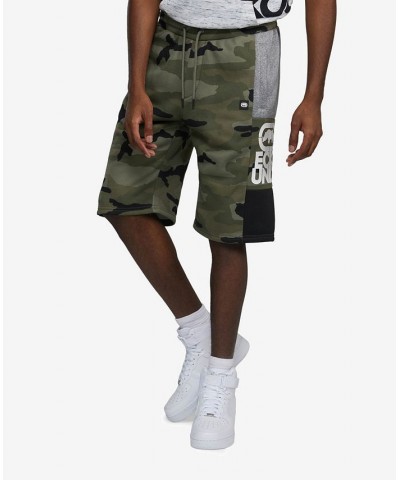 Men's Big and Tall In and Out Fleece Shorts Green $34.22 Shorts