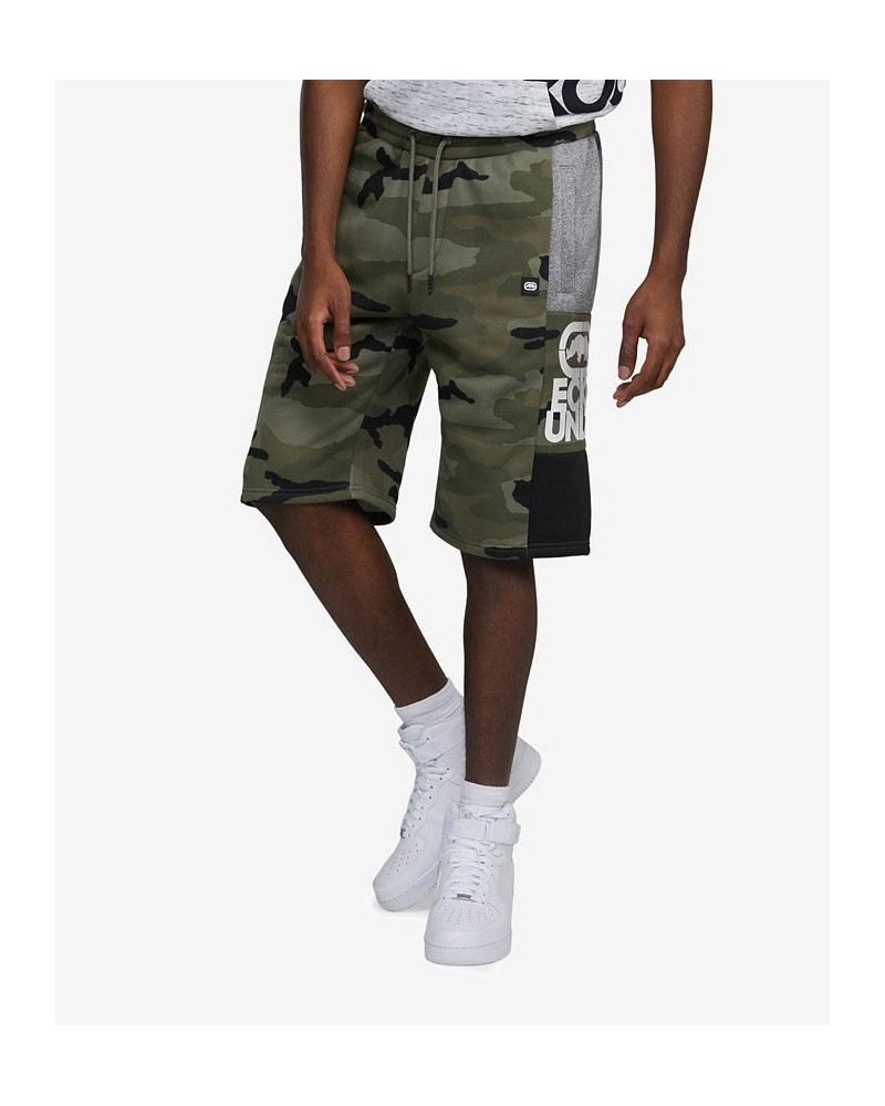 Men's Big and Tall In and Out Fleece Shorts Green $34.22 Shorts