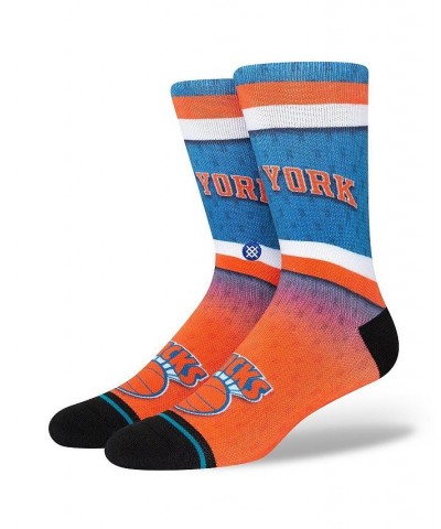 Men's Royal New York Knicks Hardwood Classics Fader Collection Crew Socks $14.99 Socks