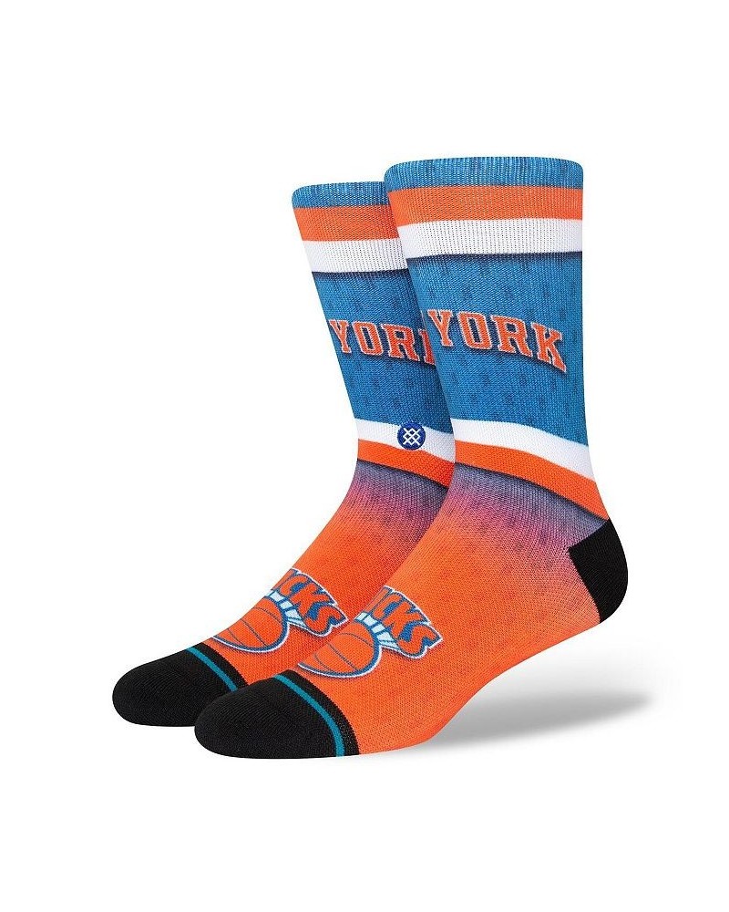 Men's Royal New York Knicks Hardwood Classics Fader Collection Crew Socks $14.99 Socks