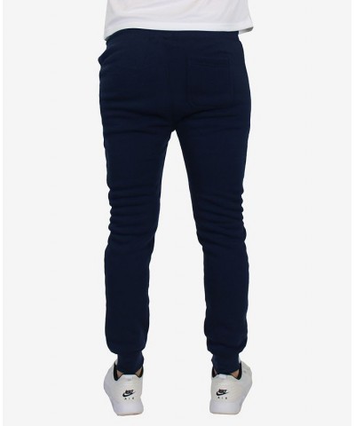 Men's Slim Fit Fleece Jogger Sweatpants with Heat Seal Zipper Pockets, Pack of 3 Navy, Heather Gray, Blue $40.05 Pants