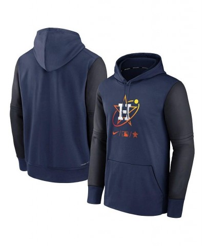 Men's Navy Houston Astros 2022 City Connect Therma Performance Pullover Hoodie $44.10 Sweatshirt