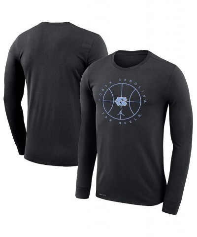 Men's Black North Carolina Tar Heels Basketball Icon Legend Performance Long Sleeve T-shirt $21.50 T-Shirts