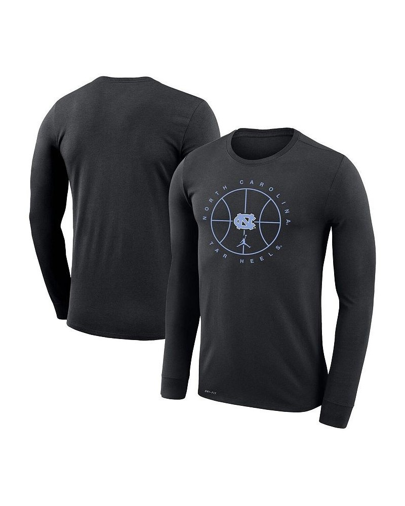 Men's Black North Carolina Tar Heels Basketball Icon Legend Performance Long Sleeve T-shirt $21.50 T-Shirts