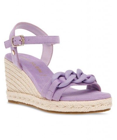 Women's Marina Wedge Sandal Purple $51.48 Shoes