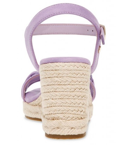 Women's Marina Wedge Sandal Purple $51.48 Shoes