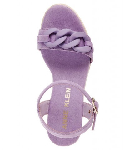 Women's Marina Wedge Sandal Purple $51.48 Shoes