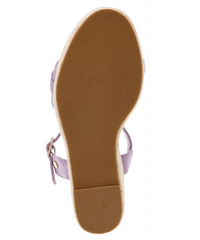 Women's Marina Wedge Sandal Purple $51.48 Shoes