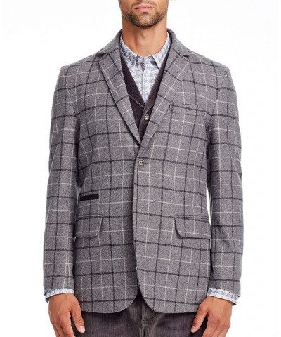 Men's Slim-Fit Bald Eagle Blazer Gray $118.14 Blazers