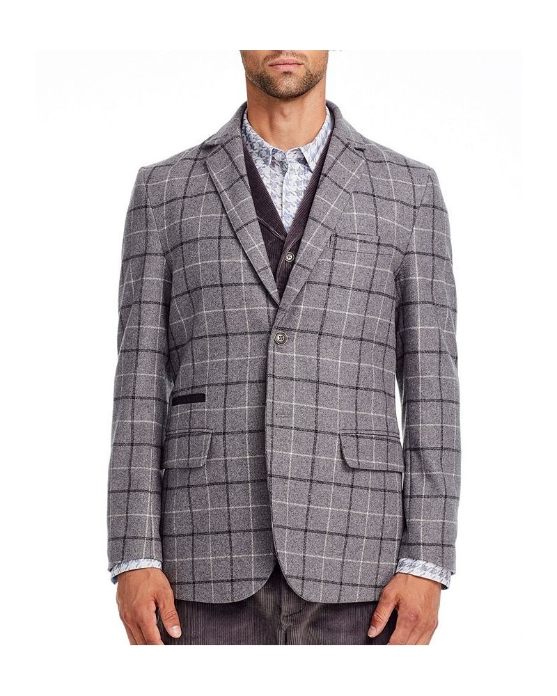 Men's Slim-Fit Bald Eagle Blazer Gray $118.14 Blazers