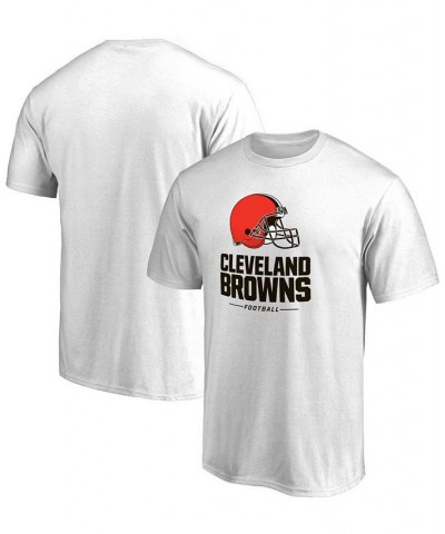 Men's White Cleveland Browns Team Lockup T-shirt $16.42 T-Shirts