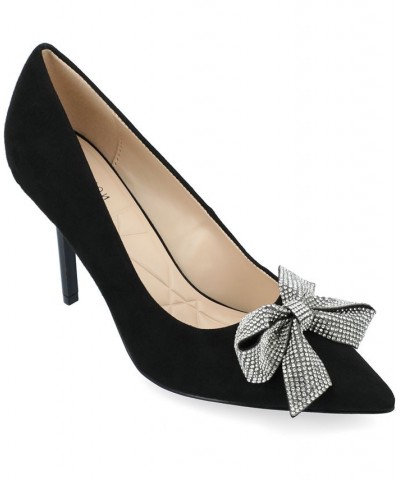 Women's Marcie Rhinestone Bow Pumps PD01 $46.20 Shoes