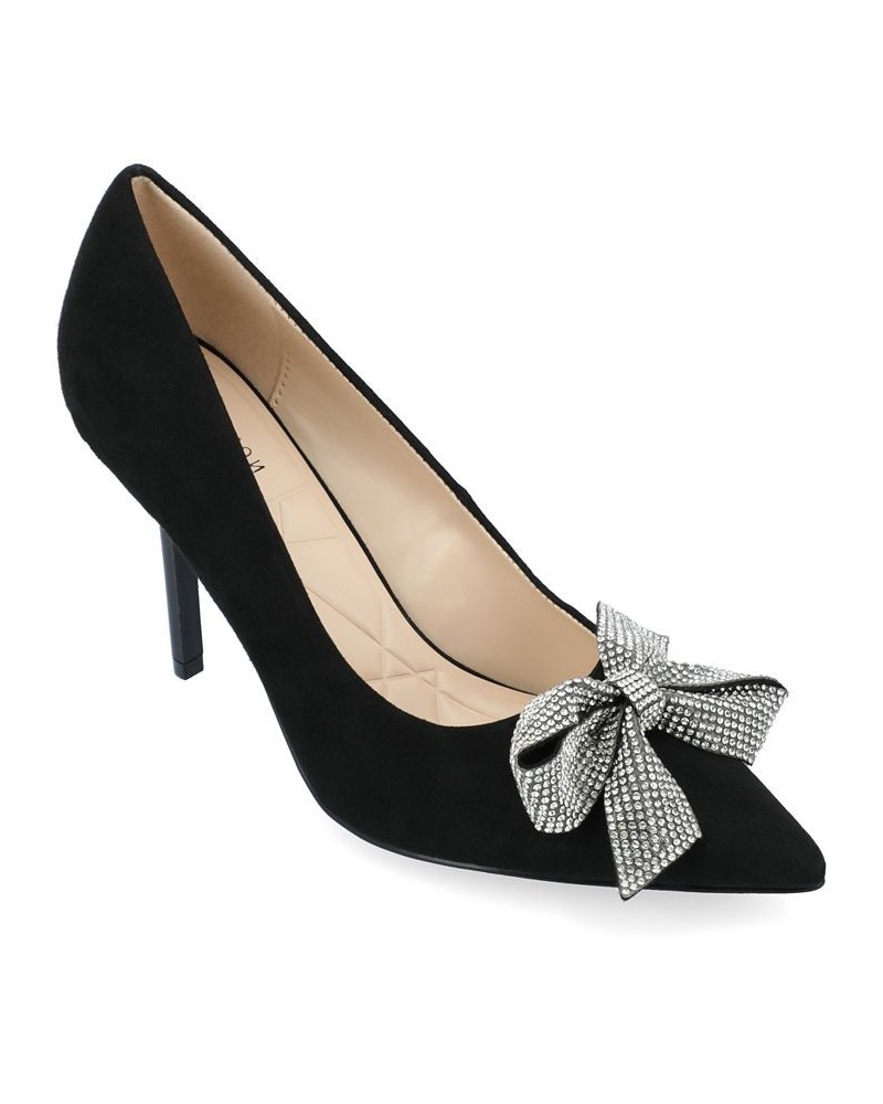 Women's Marcie Rhinestone Bow Pumps PD01 $46.20 Shoes