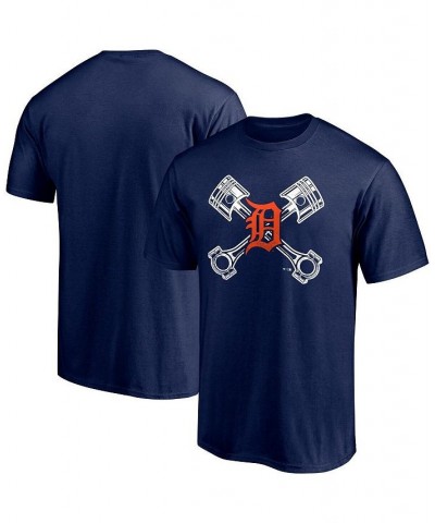 Men's Branded Navy Detroit Tigers Crossed Hometown Collection T-shirt $16.80 T-Shirts