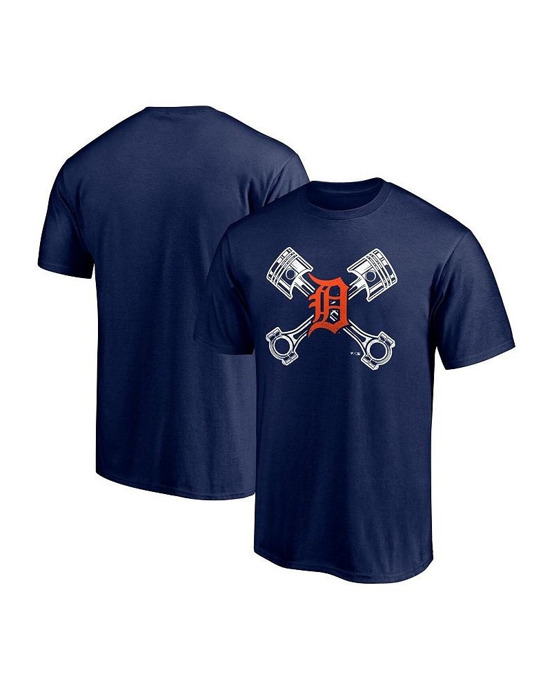 Men's Branded Navy Detroit Tigers Crossed Hometown Collection T-shirt $16.80 T-Shirts