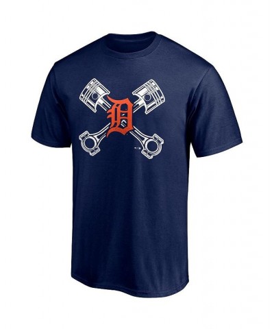 Men's Branded Navy Detroit Tigers Crossed Hometown Collection T-shirt $16.80 T-Shirts