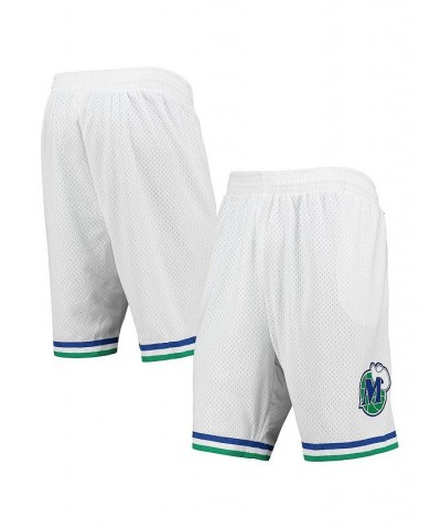 Men's White Dallas Mavericks 1998-99 Hardwood Classics Swingman Shorts $32.90 Shorts