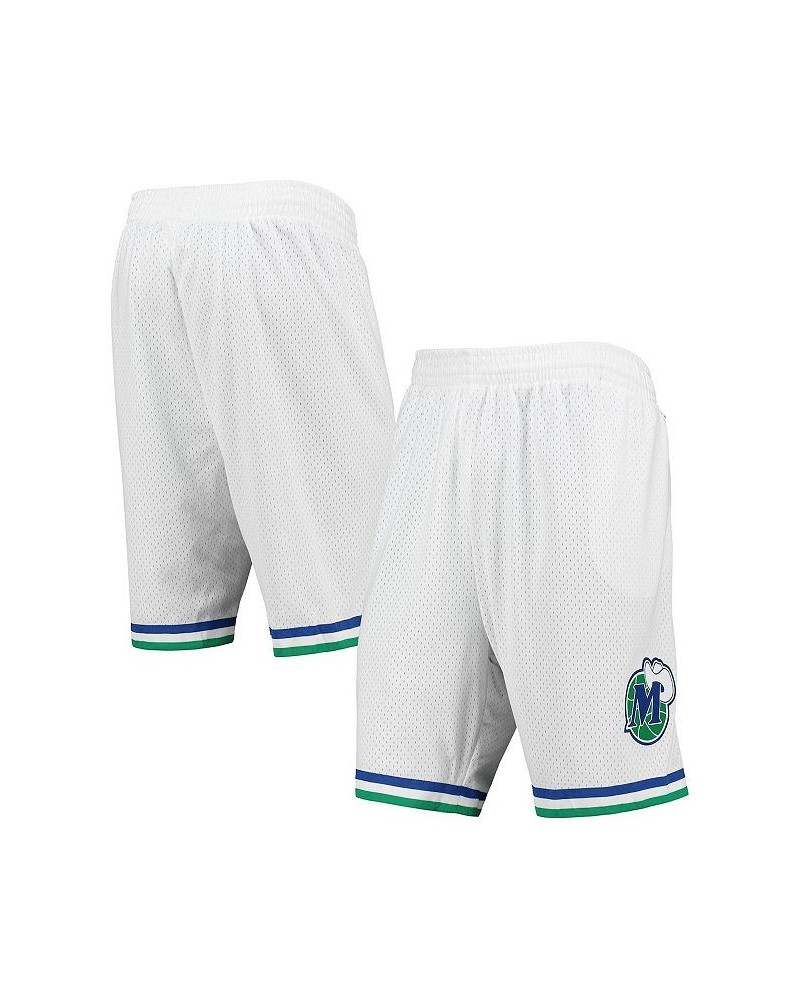 Men's White Dallas Mavericks 1998-99 Hardwood Classics Swingman Shorts $32.90 Shorts