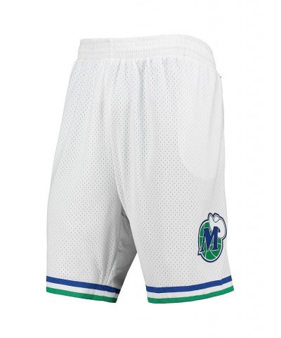 Men's White Dallas Mavericks 1998-99 Hardwood Classics Swingman Shorts $32.90 Shorts