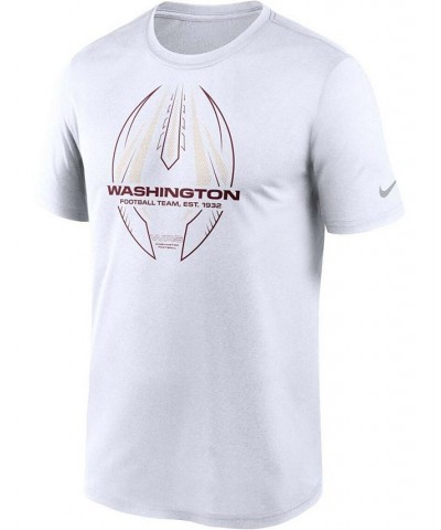 Men's Big and Tall White Washington Football Team Legend Icon Logo Performance T-shirt $21.60 T-Shirts