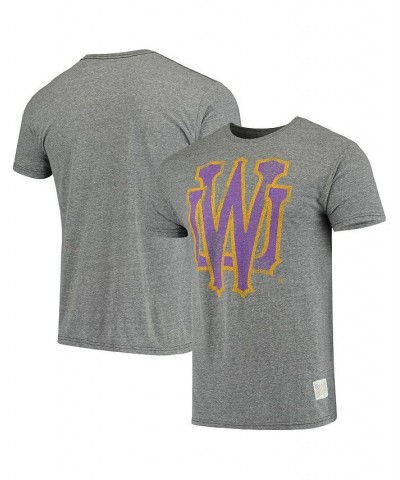 Men's Heathered Gray Washington Huskies Vintage-Inspired Logo Tri-Blend T-shirt $19.35 T-Shirts