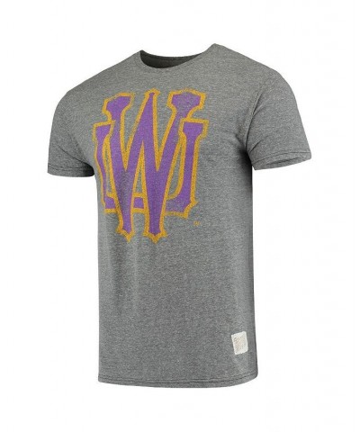 Men's Heathered Gray Washington Huskies Vintage-Inspired Logo Tri-Blend T-shirt $19.35 T-Shirts