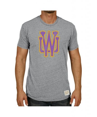 Men's Heathered Gray Washington Huskies Vintage-Inspired Logo Tri-Blend T-shirt $19.35 T-Shirts