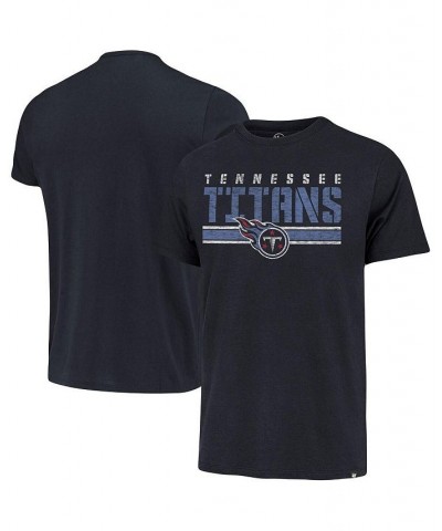 Men's '47 Navy Tennessee Titans Team Stripe T-shirt $19.71 T-Shirts