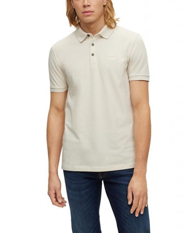 BOSS Men's Logo Patch Stretch Slim-Fit Polo Shirt White $46.06 Polo Shirts