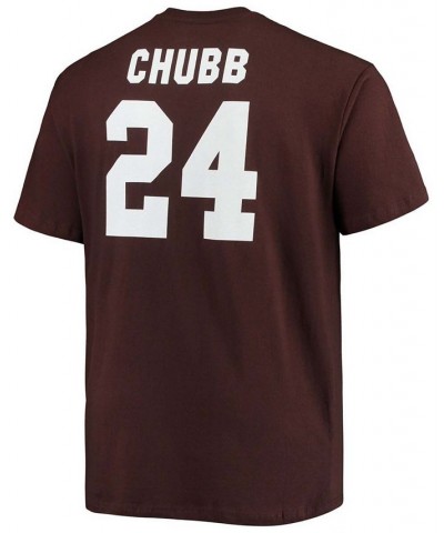 Men's Big and Tall Nick Chubb Brown Cleveland Browns Player Name Number T-shirt $20.09 T-Shirts