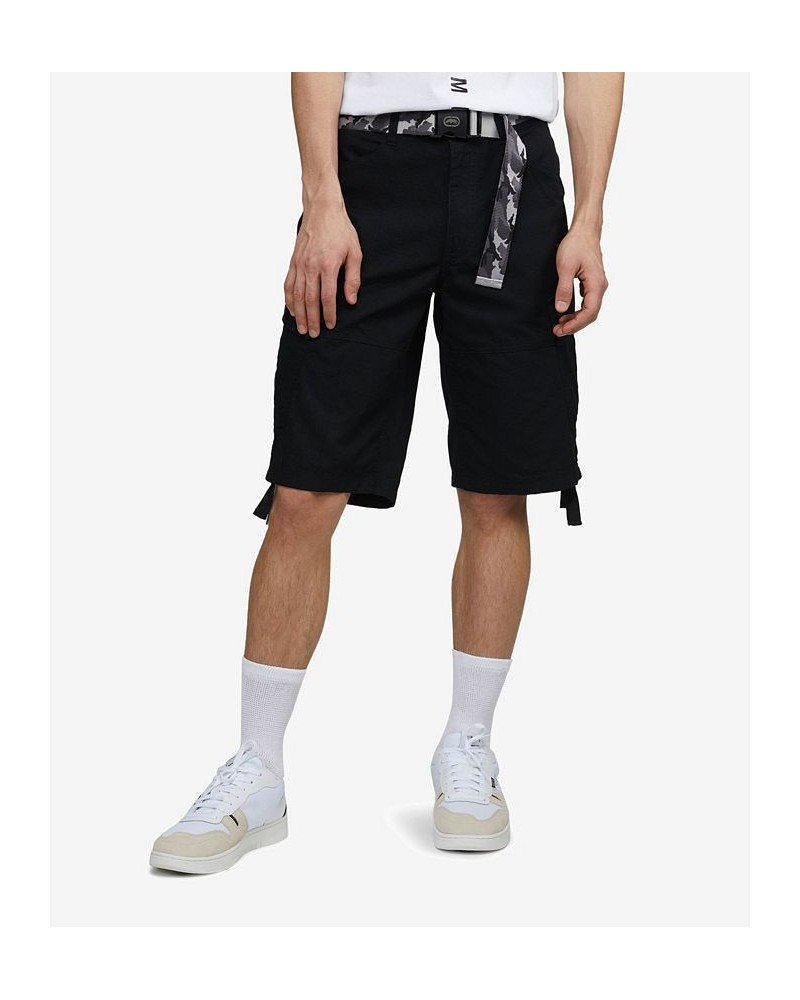 Men's Big and Tall Recon-Go Belted Cargo Shorts Black $29.00 Shorts