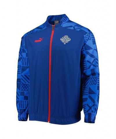 Men's Light Blue Iceland National Team Pre-Match Raglan Full-Zip Training Jacket $41.00 Jackets