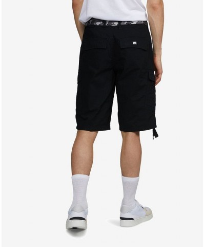 Men's Big and Tall Recon-Go Belted Cargo Shorts Black $29.00 Shorts